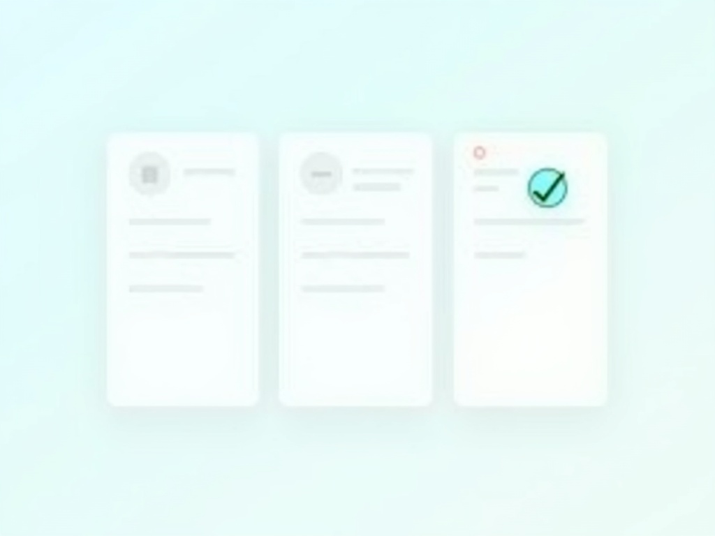 A kanban board tracking a passkey rollout across a small team
