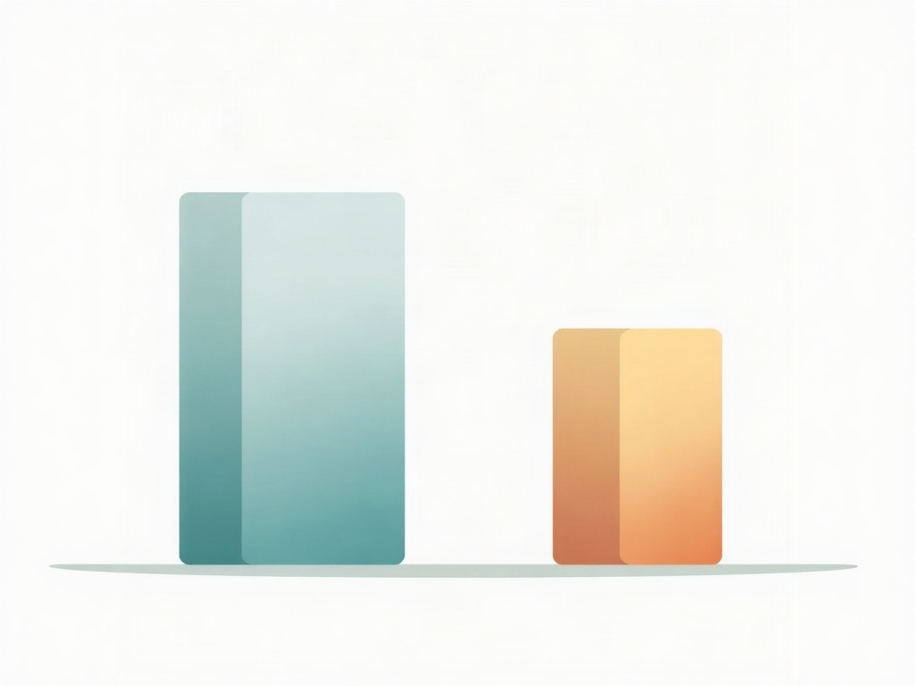 A tall individual productivity bar shrinking to a shorter team-level bar