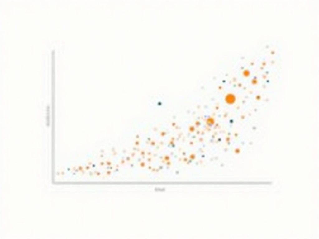A simple scatter chart showing most cards finishing quickly with a few slow outliers