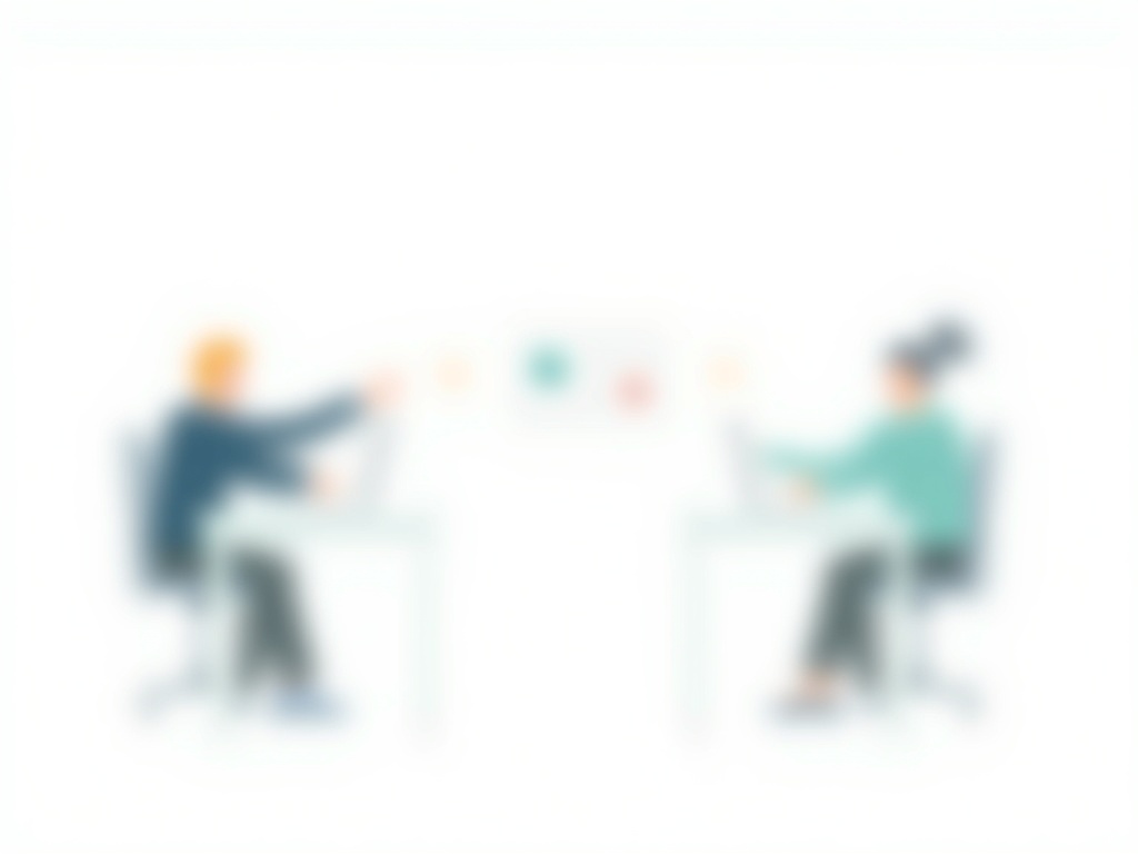 A task card passed between three people with delays at each handoff