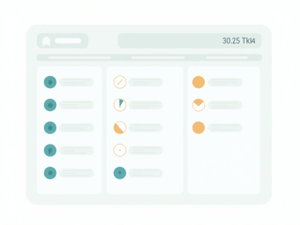 A tidy kanban board with WIP limits and cards flowing smoothly