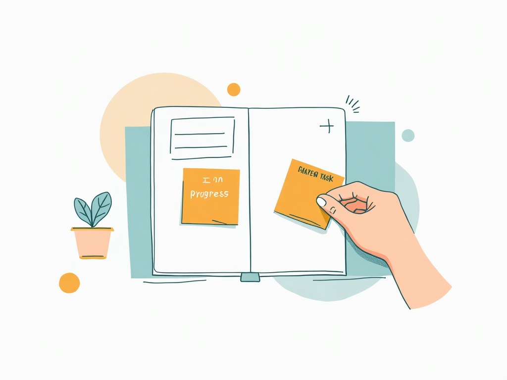 A first starter card being pulled into the in-progress column
