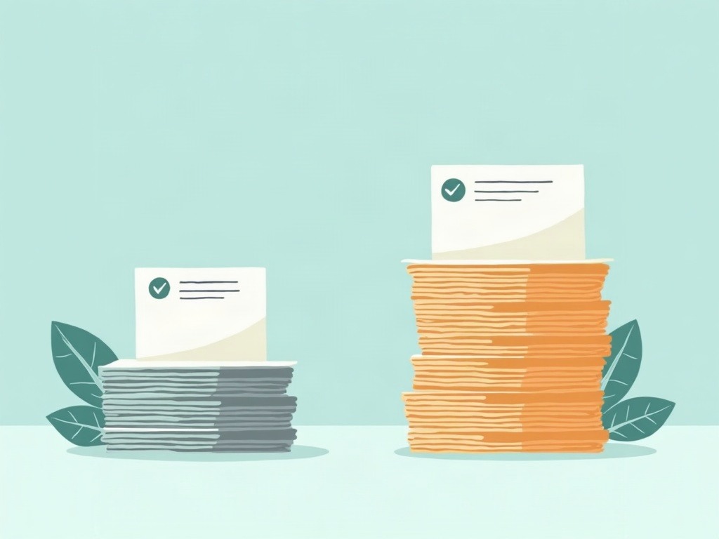 A small quick task card and a large complex task card both sitting in the Done column