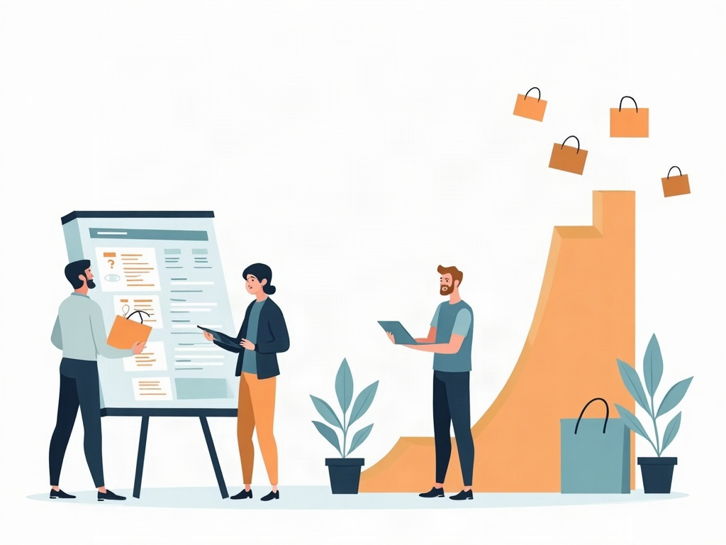 A calm team facing an incoming wave of orders organized on a board